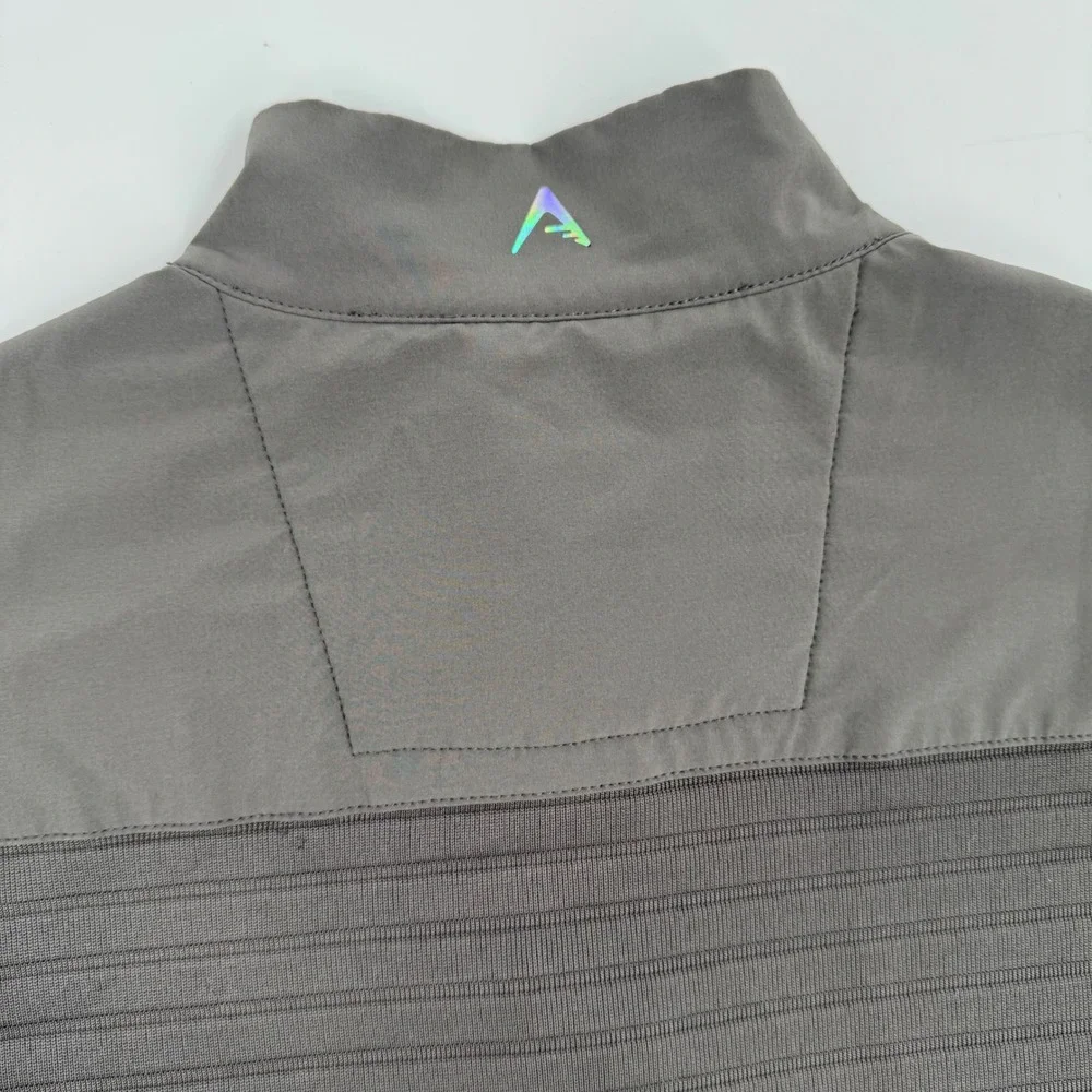 Antigua MCC Michelbook Mens Pullover Golf Sweater Quarter Zip Size M‎ Gray